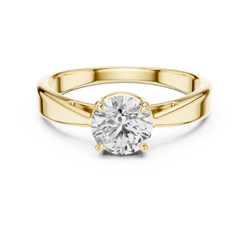Simple Center Stone Lab Grown Diamond Ring