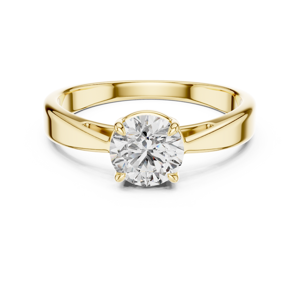 Simple Center Stone Lab Grown Diamond Ring