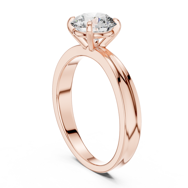Artistic Swirl Design Pave Lab Grown Diamond Ring