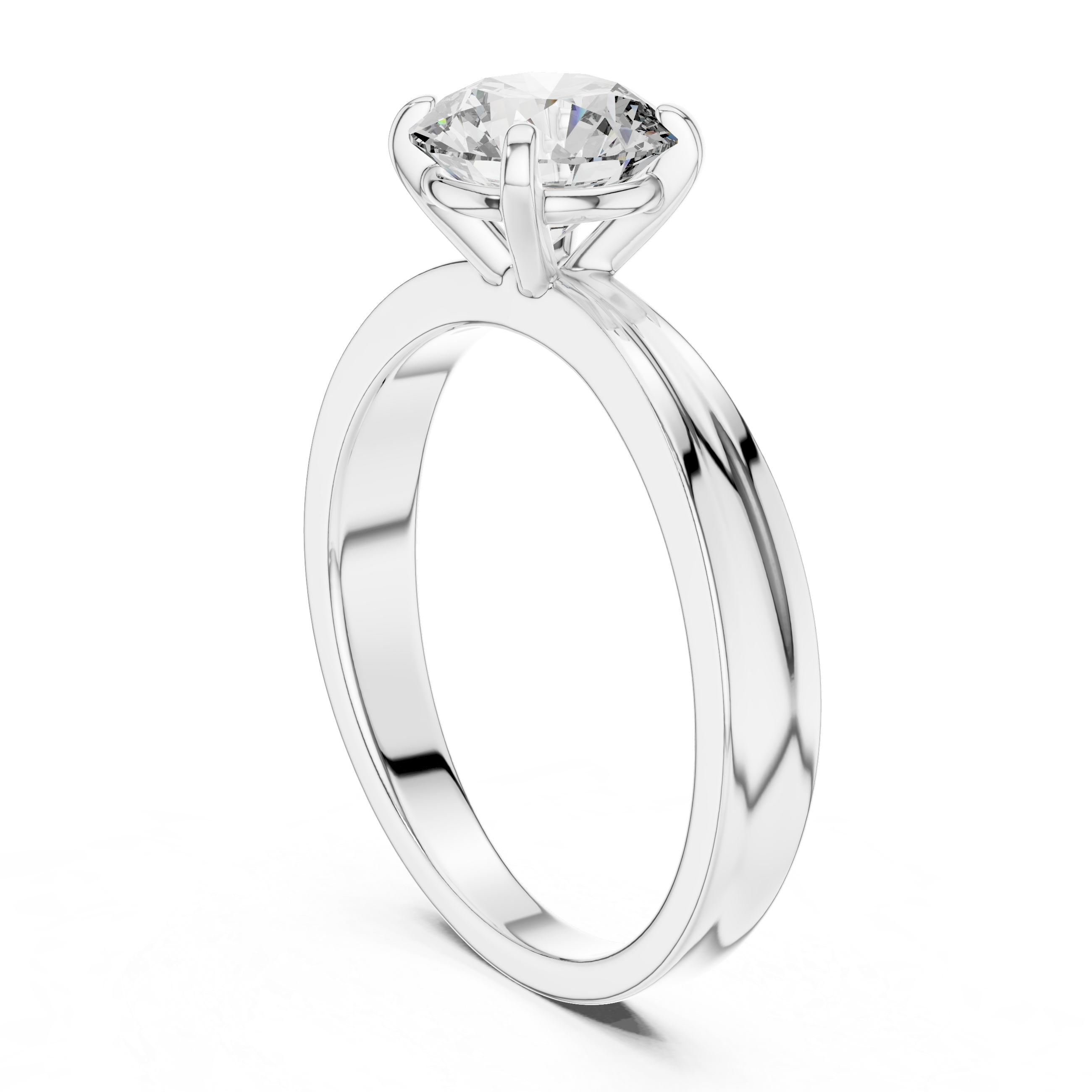 Artistic Swirl Design Pave Lab Grown Diamond Ring