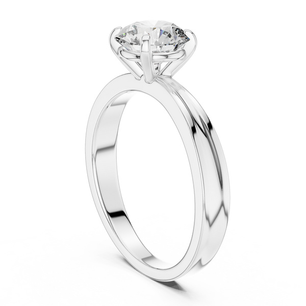 Artistic Swirl Design Pave Lab Grown Diamond Ring