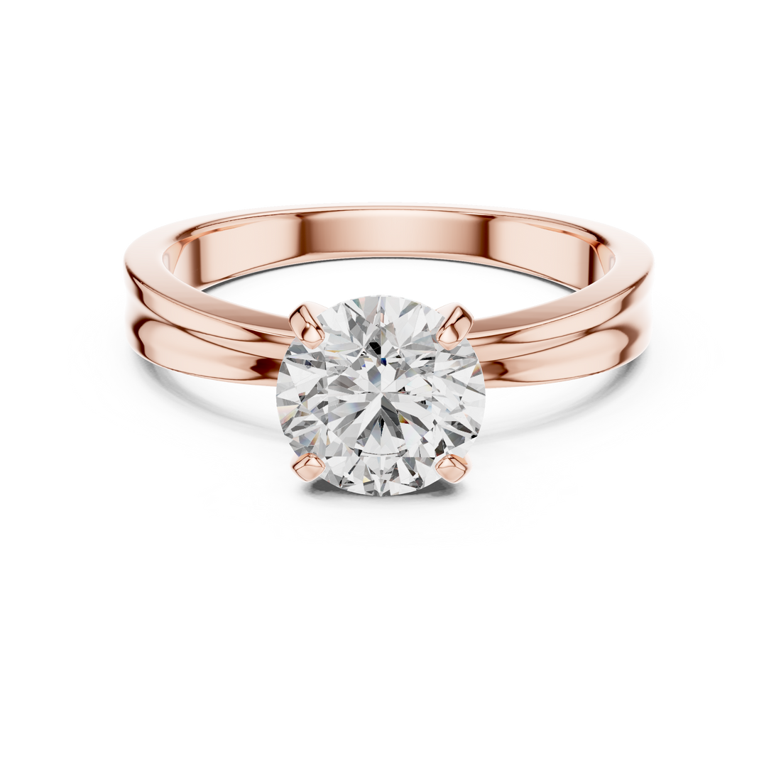 Artistic Swirl Design Pave Lab Grown Diamond Ring