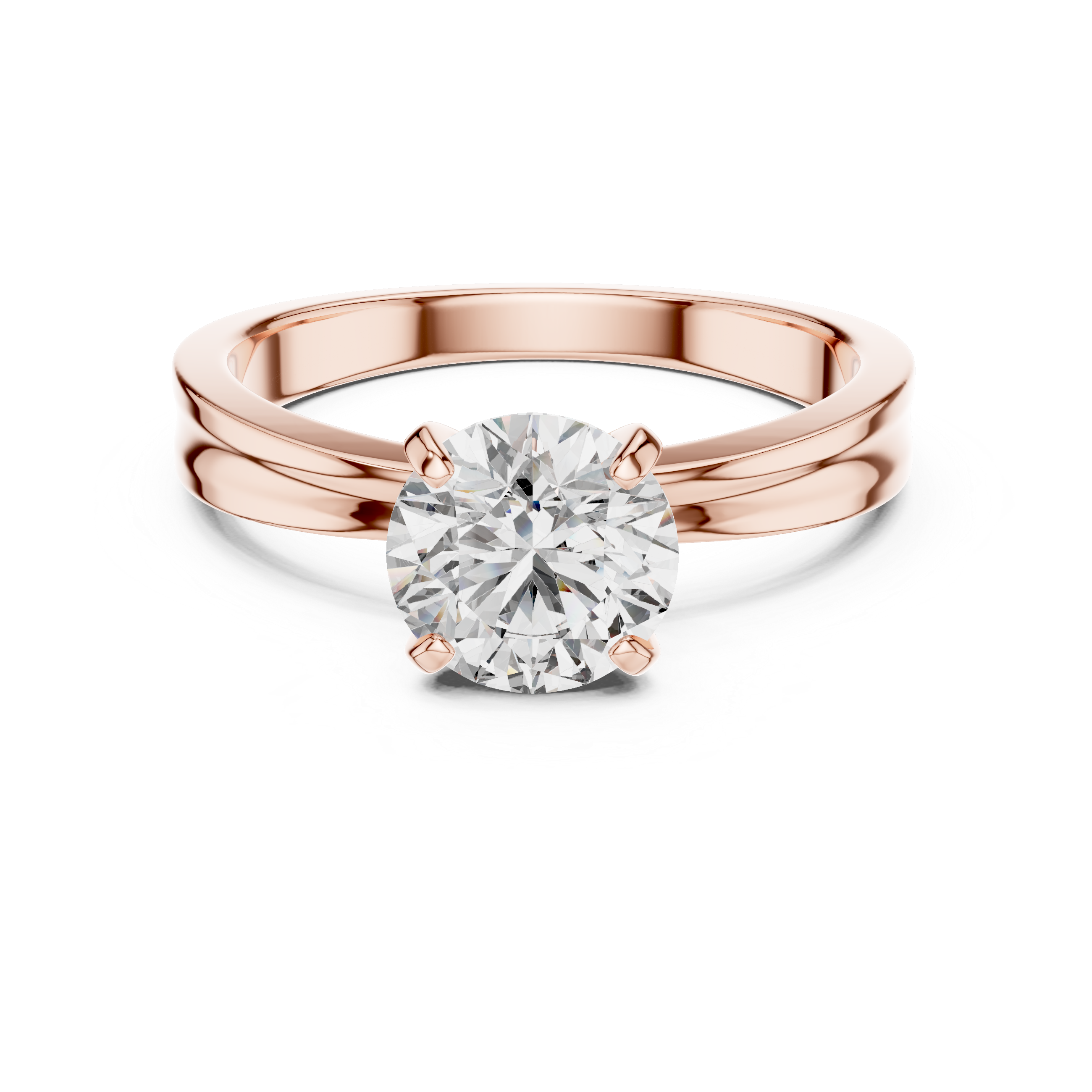 Artistic Swirl Design Pave Lab Grown Diamond Ring