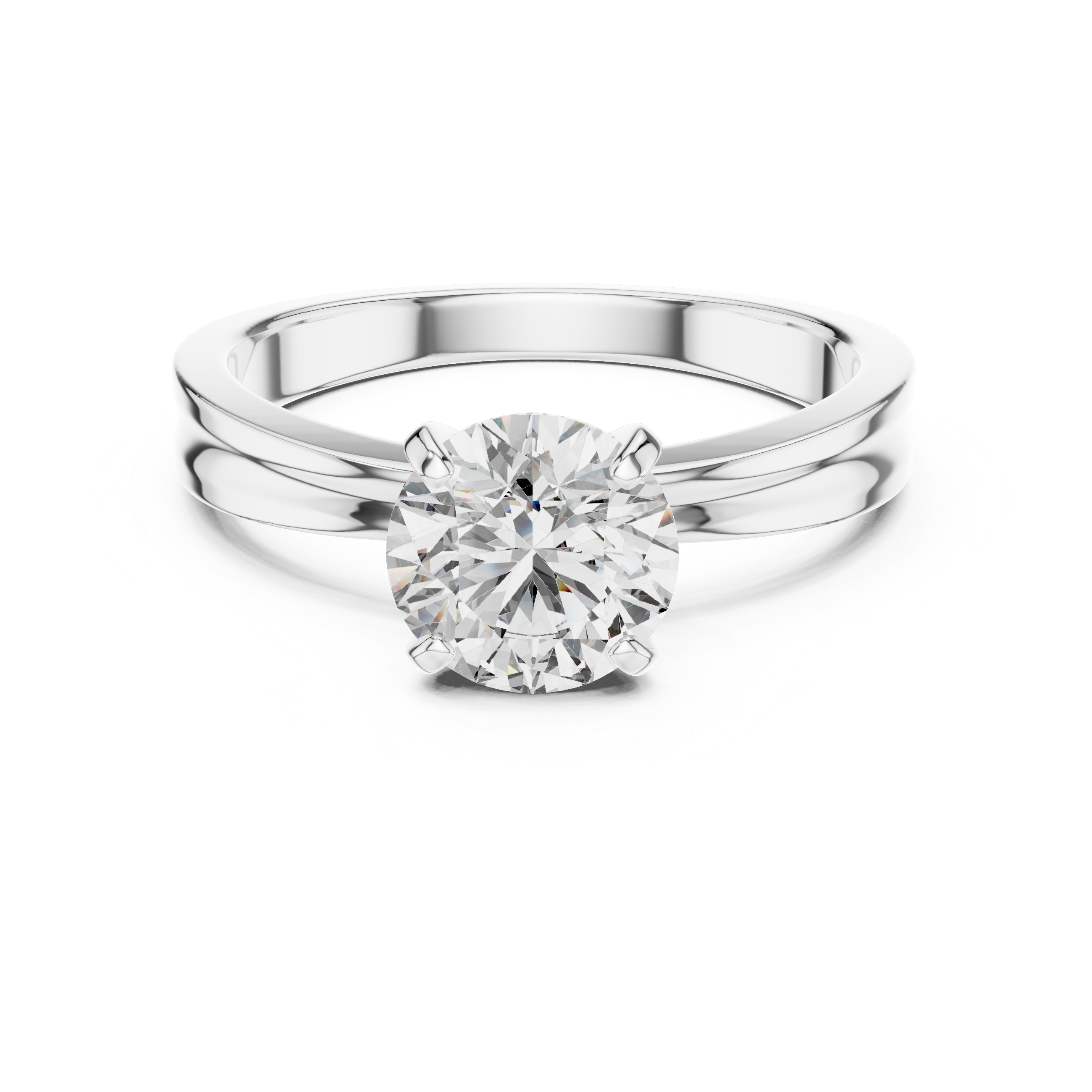 Artistic Swirl Design Pave Lab Grown Diamond Ring