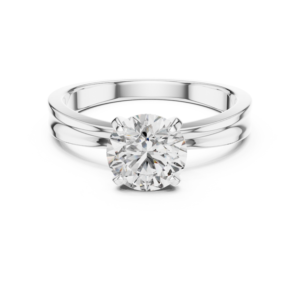 Artistic Swirl Design Pave Lab Grown Diamond Ring
