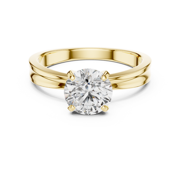 Artistic Swirl Design Pave Lab Grown Diamond Ring
