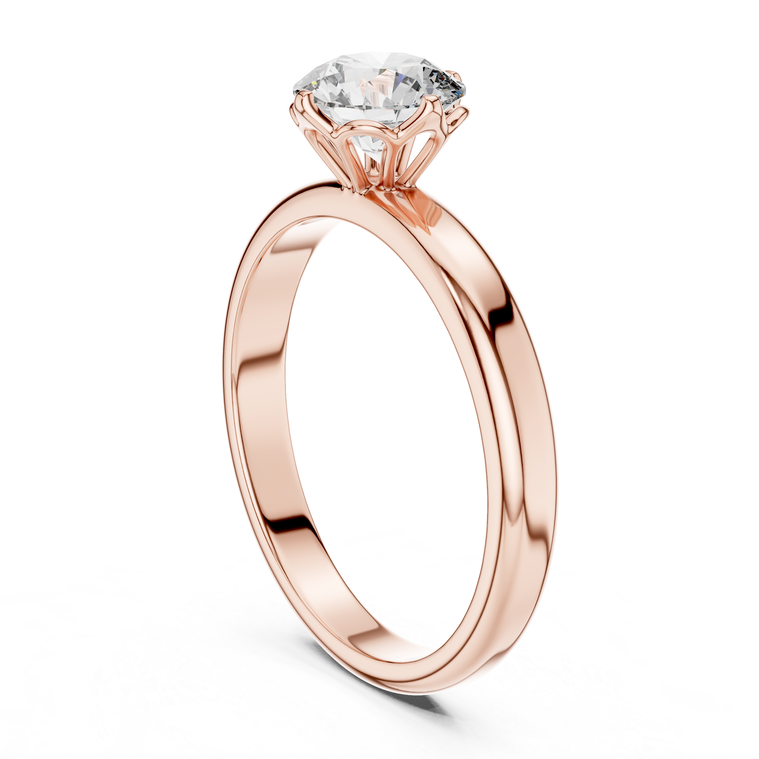 Chic Modern Open Frame Lab Grown Diamond Ring