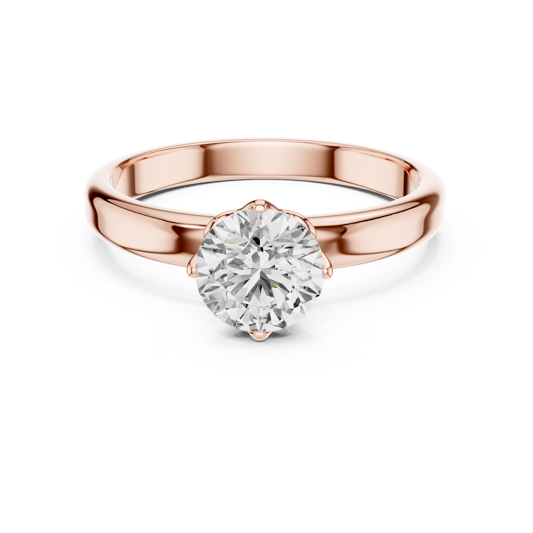 Chic Modern Open Frame Lab Grown Diamond Ring