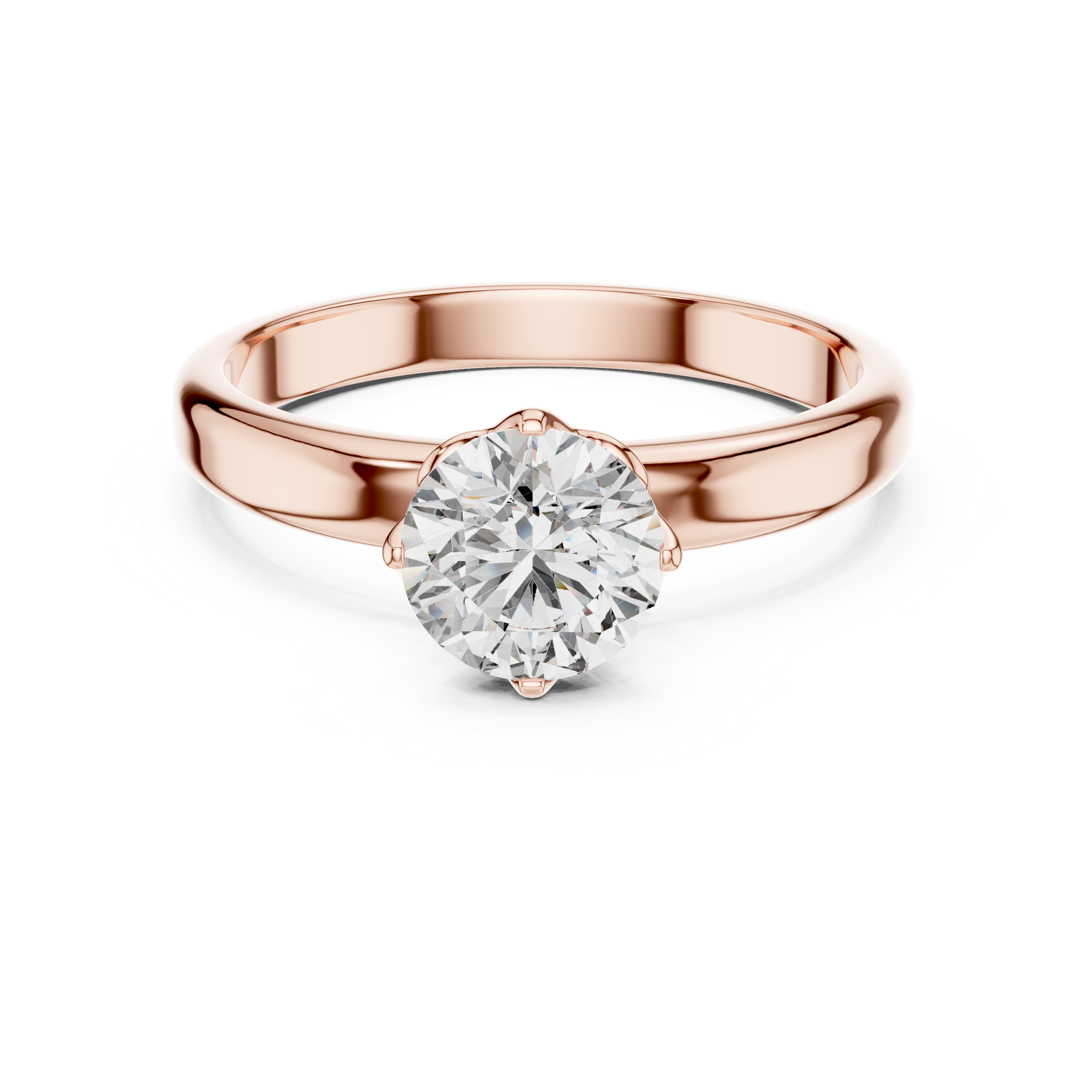 Chic Modern Open Frame Lab Grown Diamond Ring