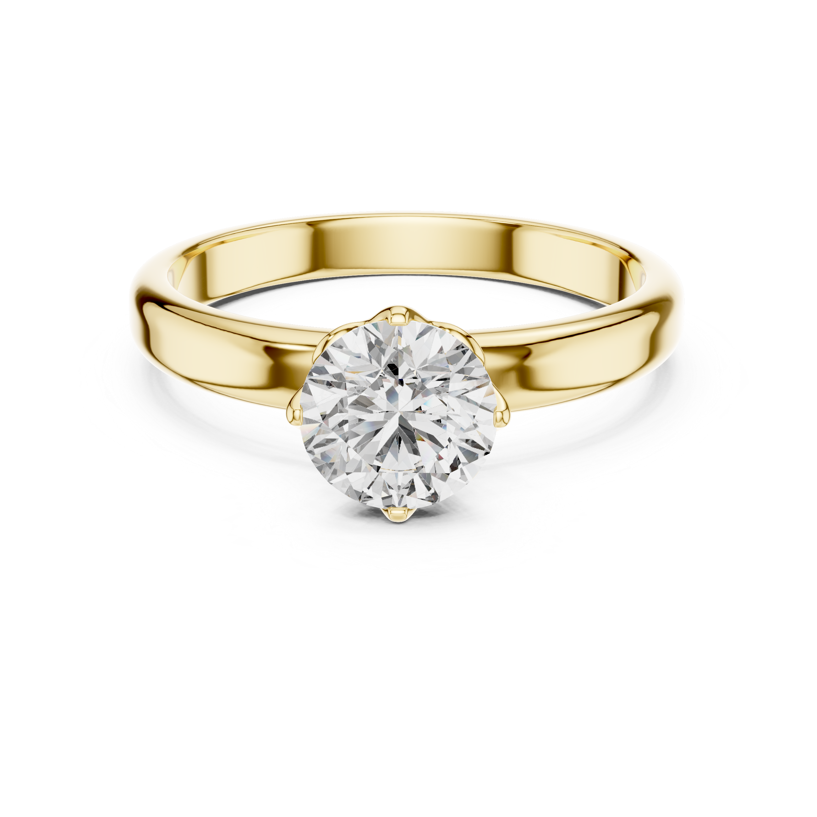 Chic Modern Open Frame Lab Grown Diamond Ring