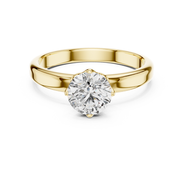 Chic Modern Open Frame Lab Grown Diamond Ring