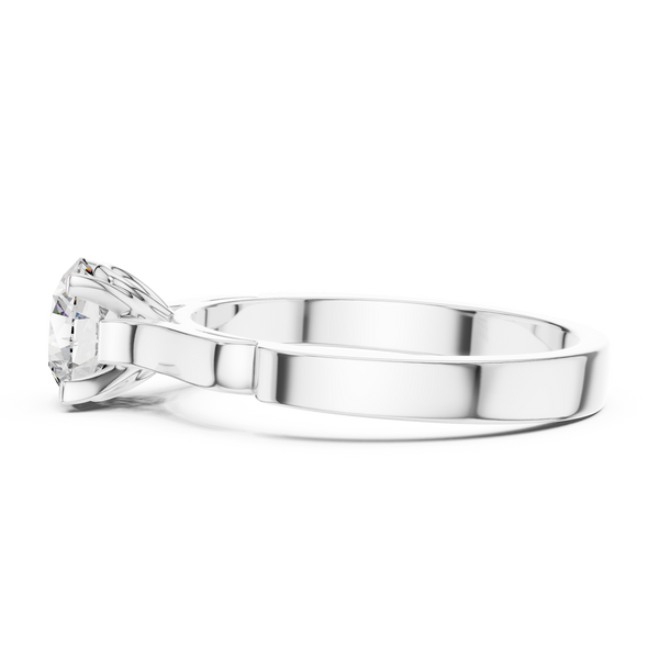 Petite Round Bezel Set Lab Grown Diamond Ring