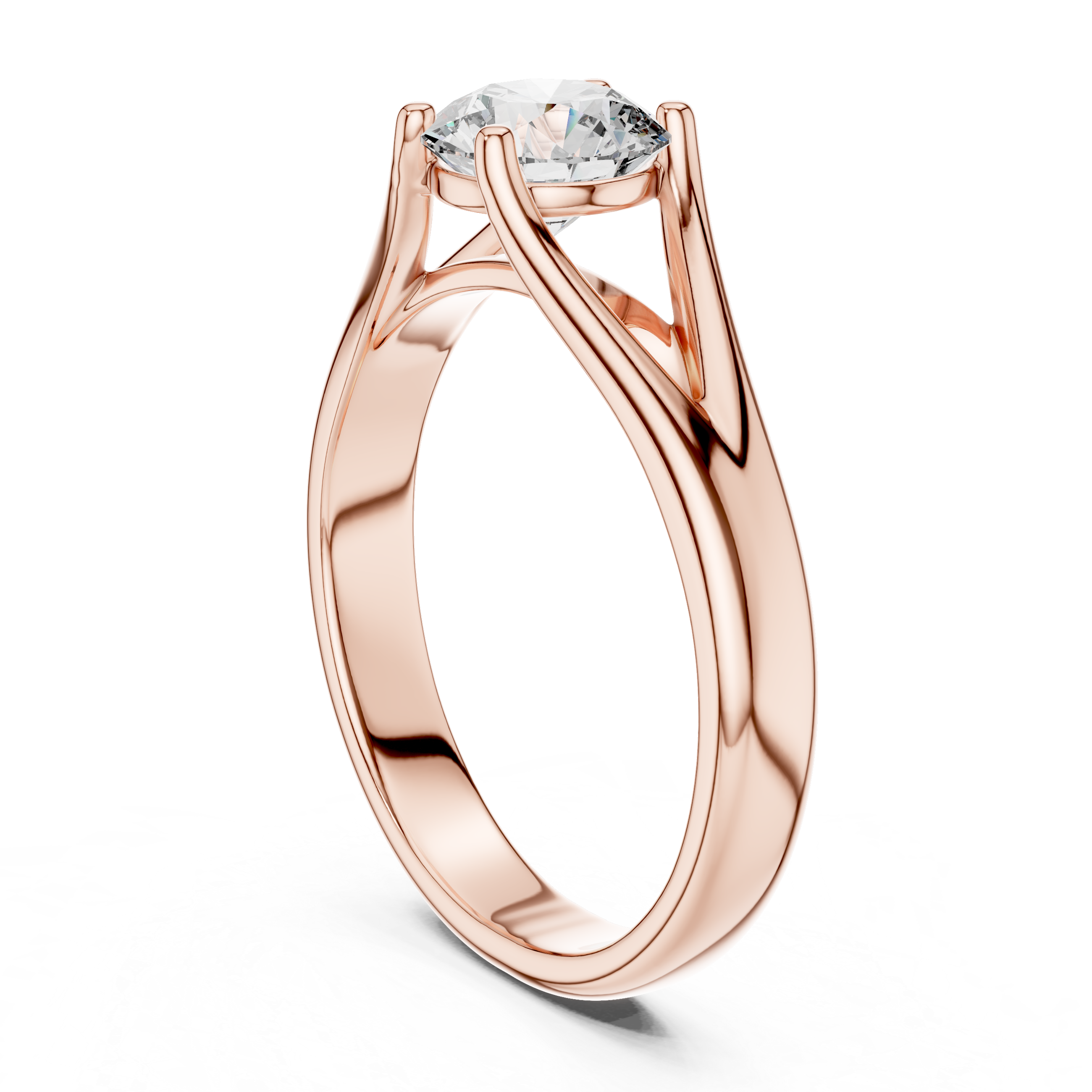 Intricate Hand Engraved Vintage Lab Grown Diamond Ring