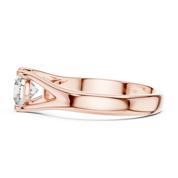 Intricate Hand Engraved Vintage Lab Grown Diamond Ring