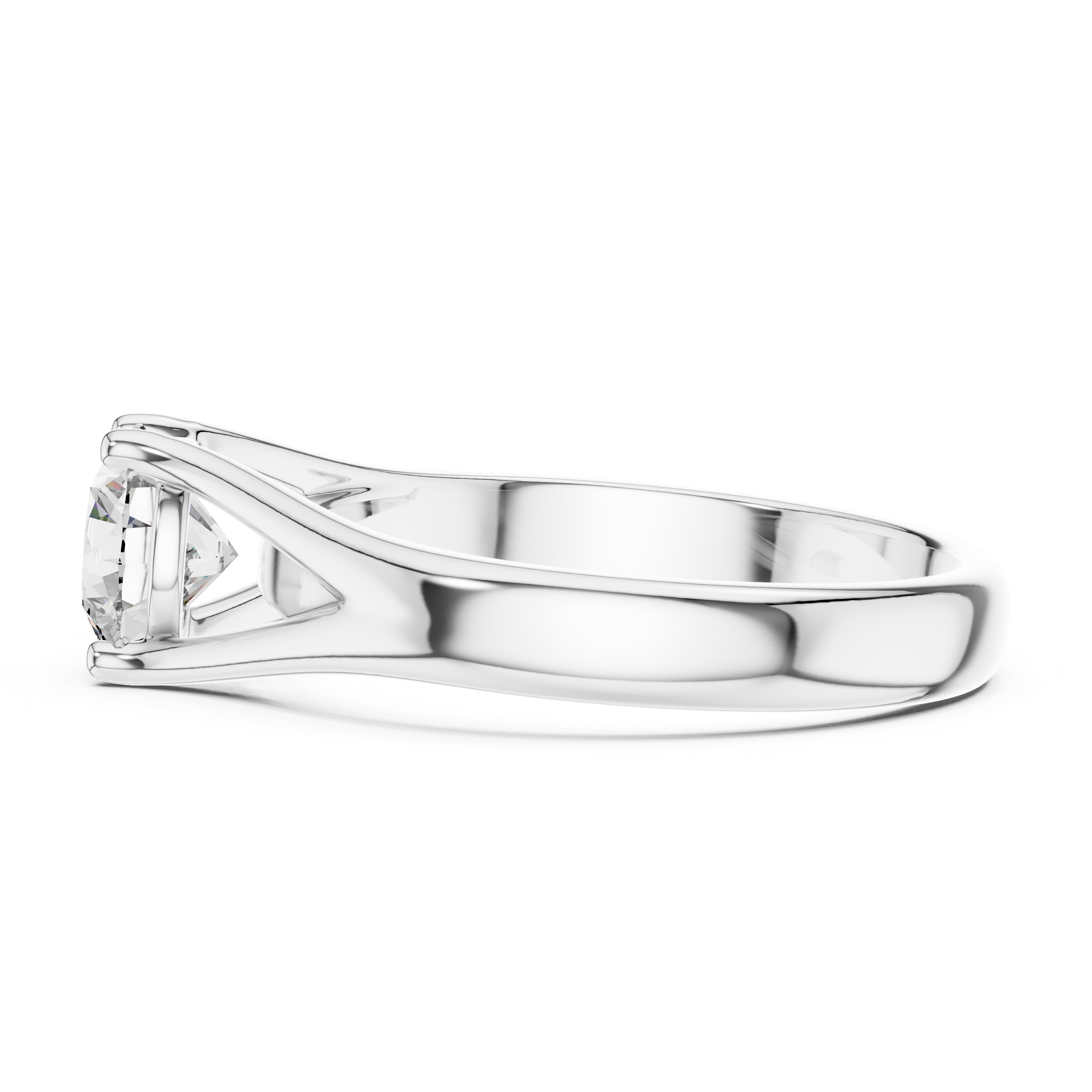 Intricate Hand Engraved Vintage Lab Grown Diamond Ring