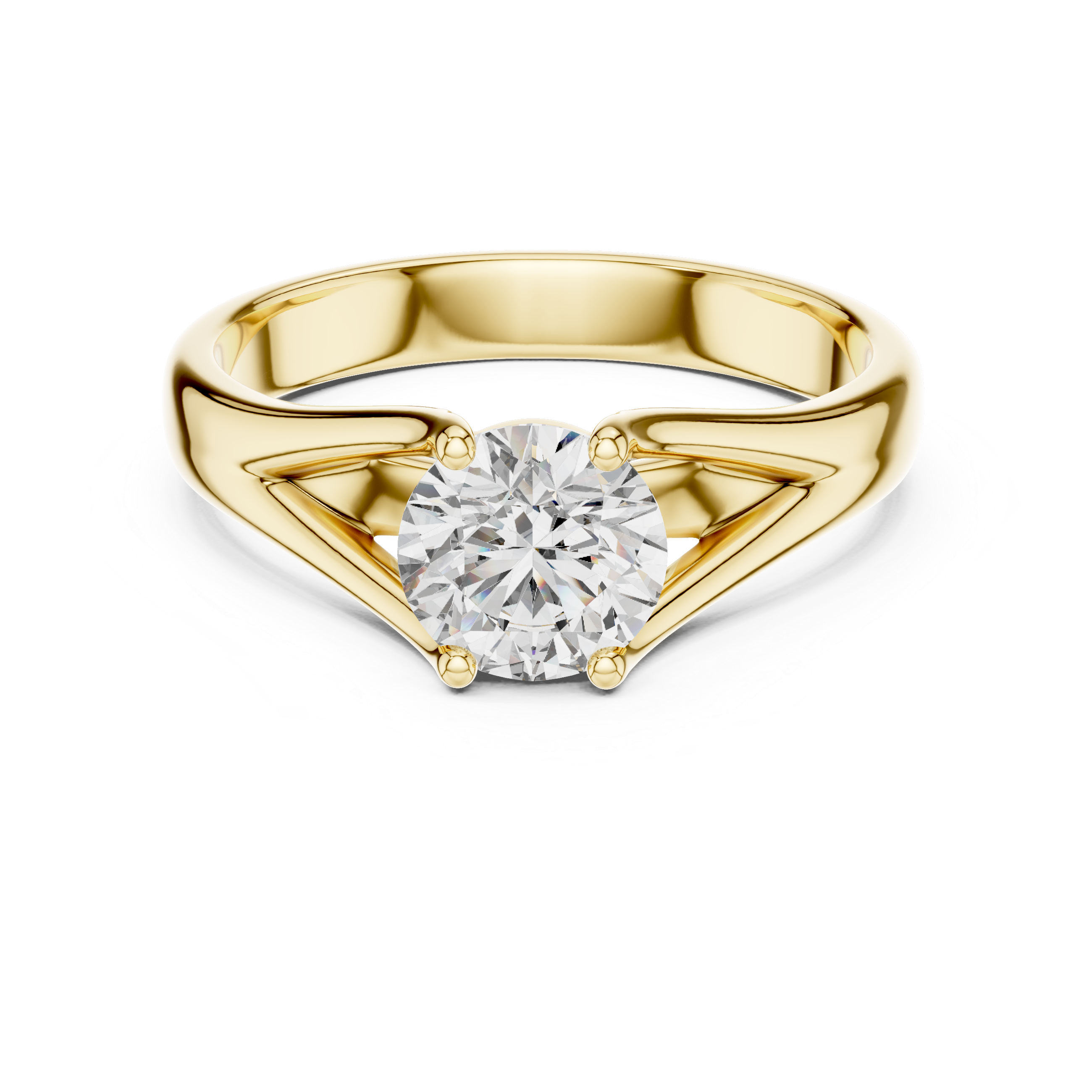 Intricate Hand Engraved Vintage Lab Grown Diamond Ring