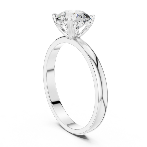 Purest Clarity Round Brilliant Lab Grown Diamond Ring