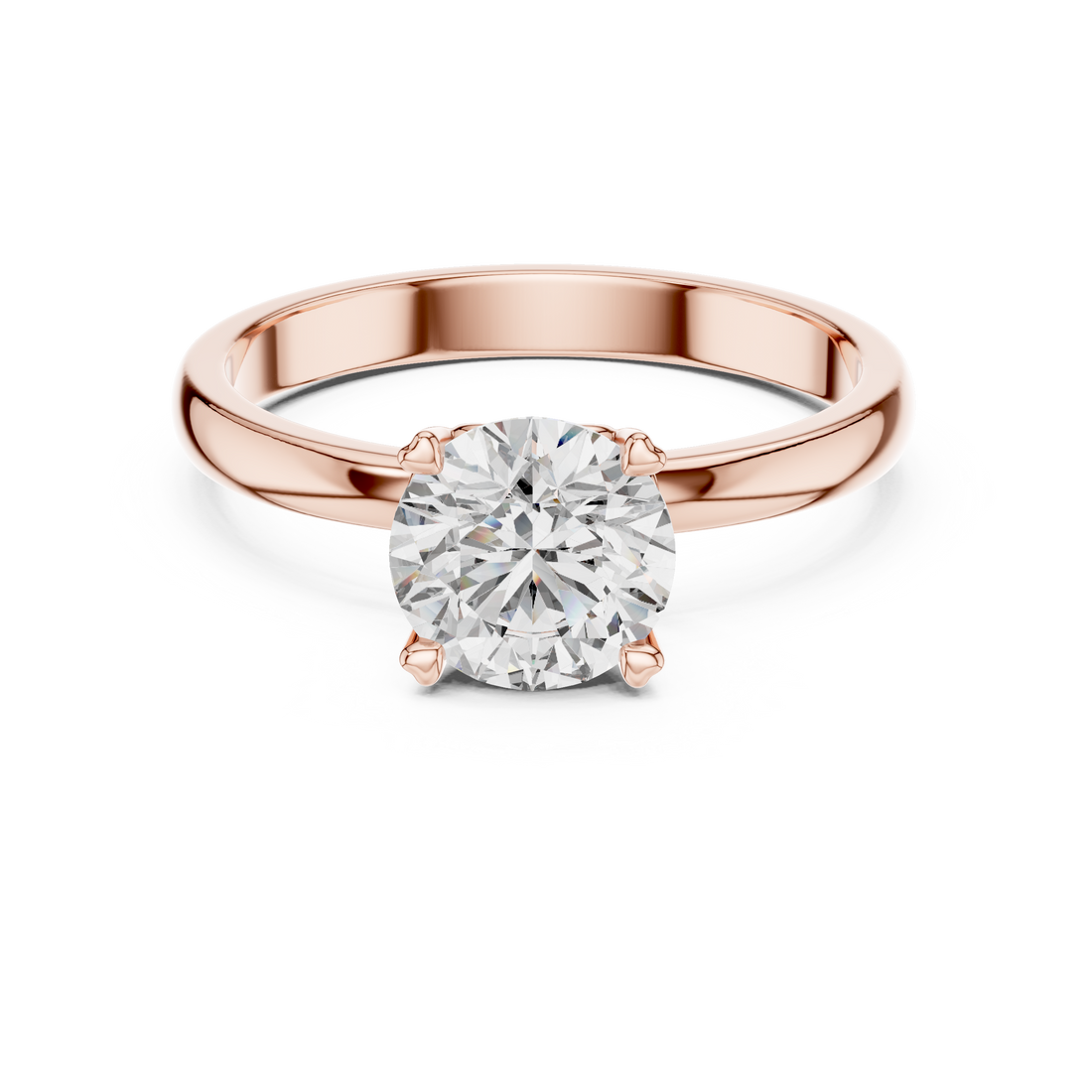 Purest Clarity Round Brilliant Lab Grown Diamond Ring