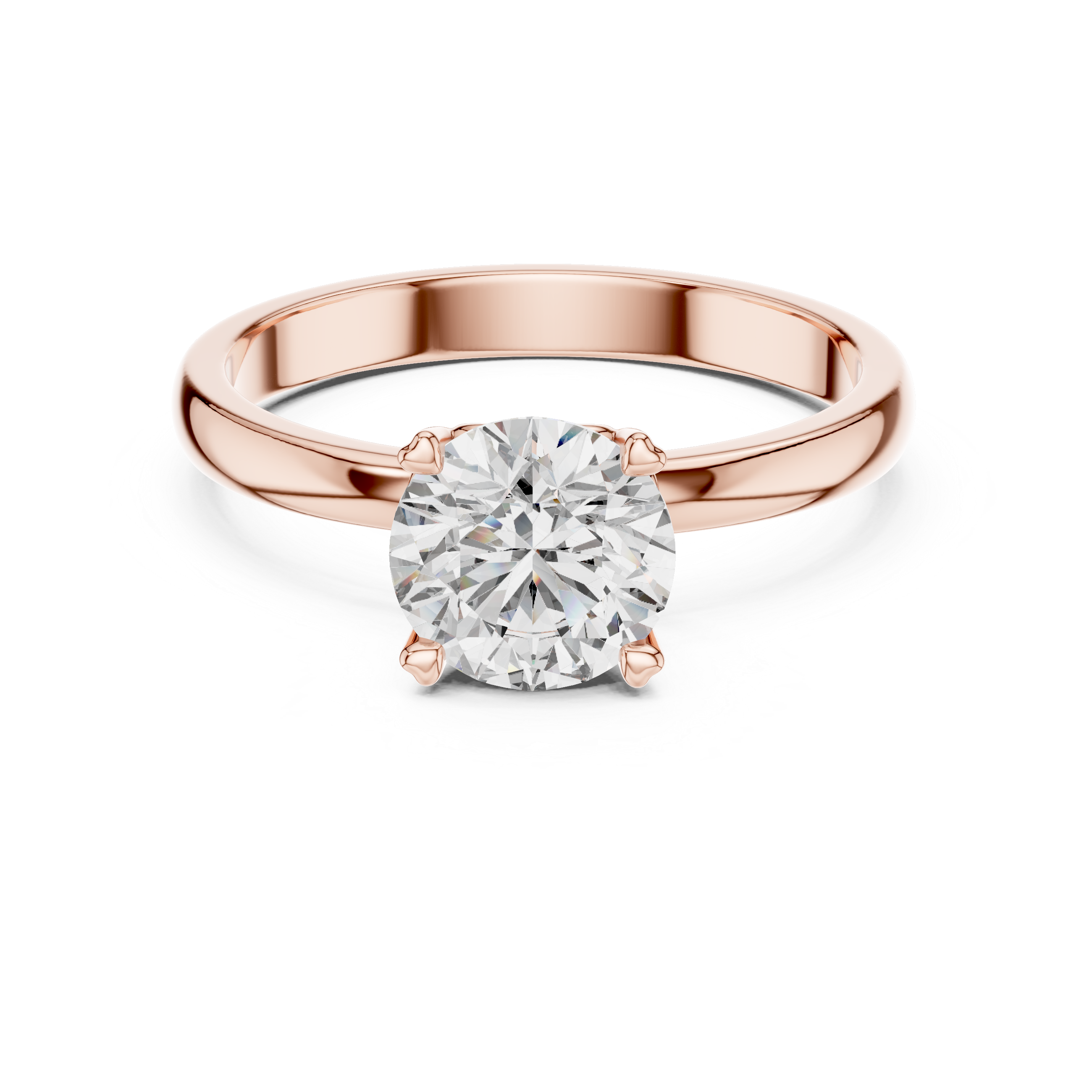Purest Clarity Round Brilliant Lab Grown Diamond Ring