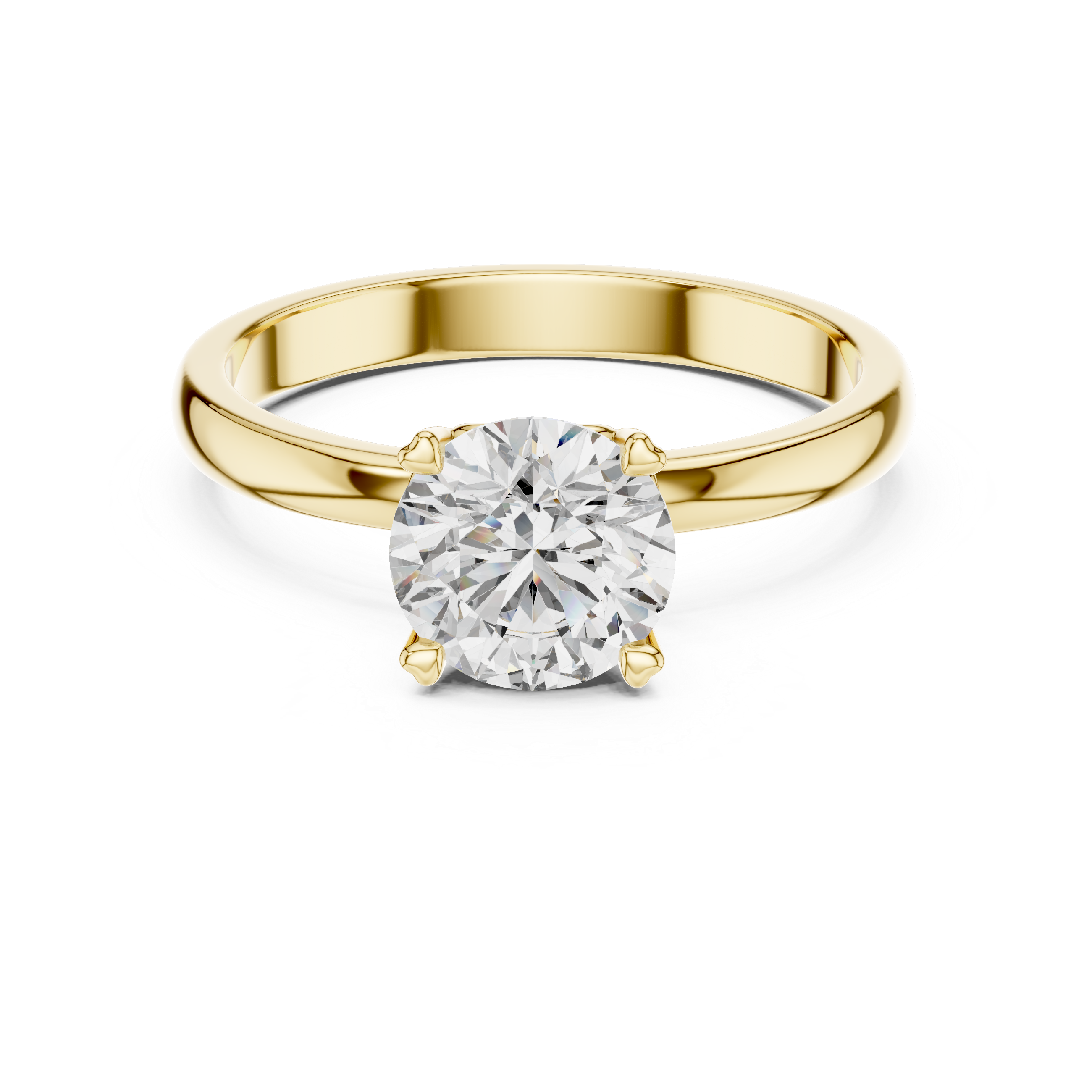 Purest Clarity Round Brilliant Lab Grown Diamond Ring