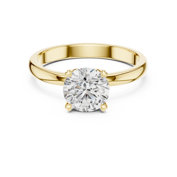 Purest Clarity Round Brilliant Lab Grown Diamond Ring