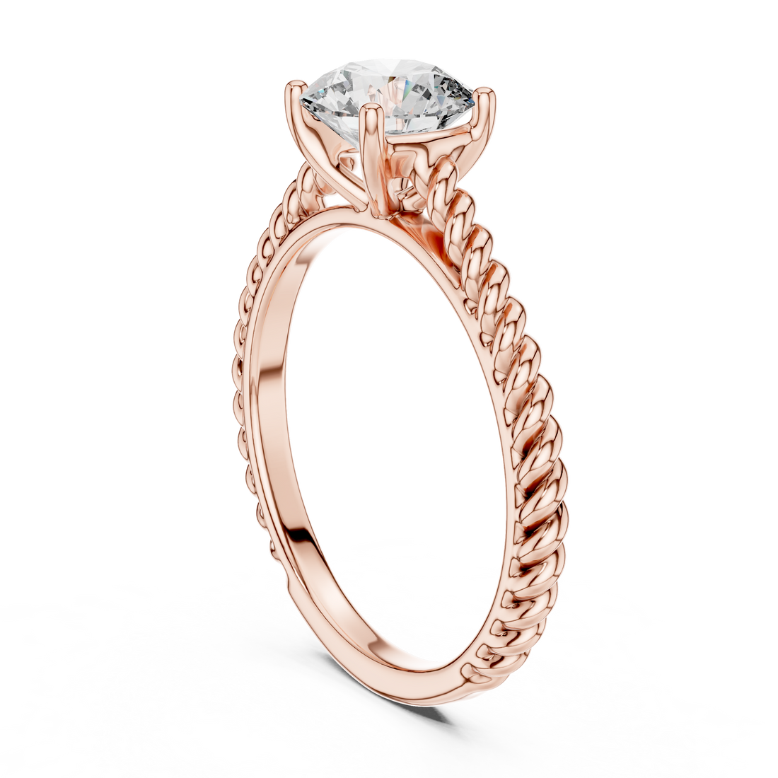 Beautiful Split Shank Design Lab Grown Diamond Ring