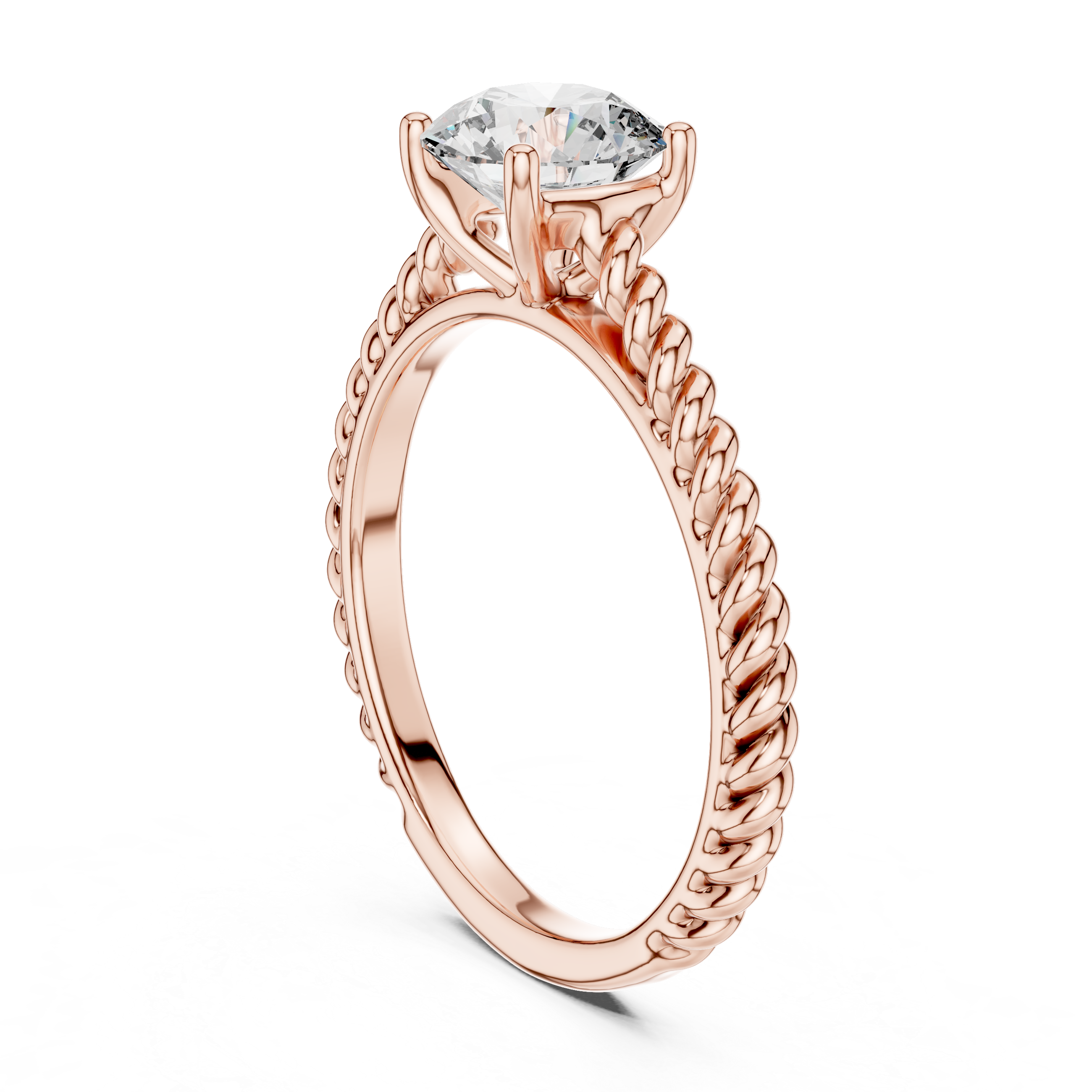Beautiful Split Shank Design Lab Grown Diamond Ring