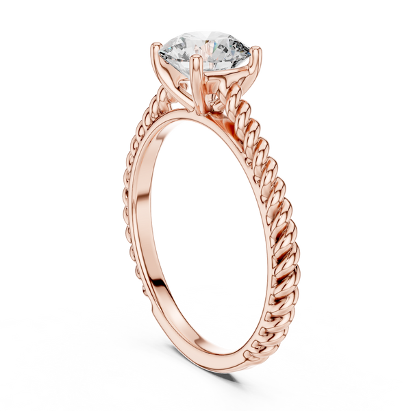 Beautiful Split Shank Design Lab Grown Diamond Ring