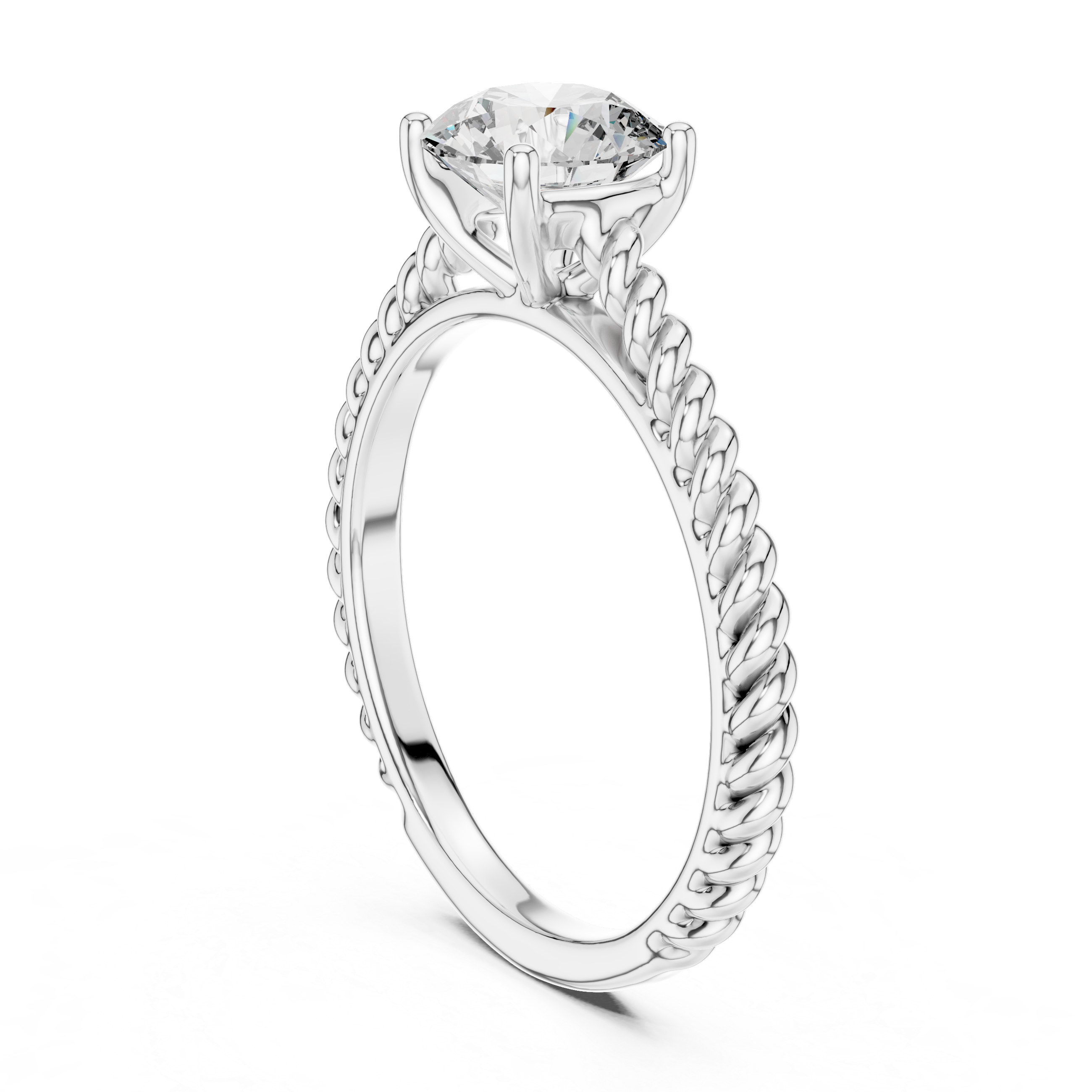 Beautiful Split Shank Design Lab Grown Diamond Ring