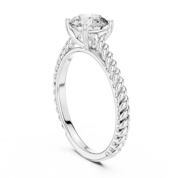 Beautiful Split Shank Design Lab Grown Diamond Ring
