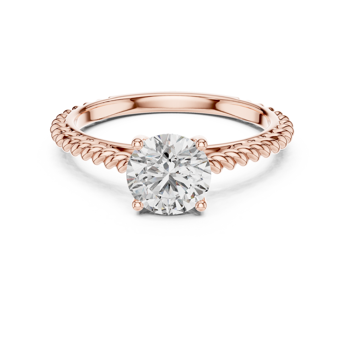 Beautiful Split Shank Design Lab Grown Diamond Ring