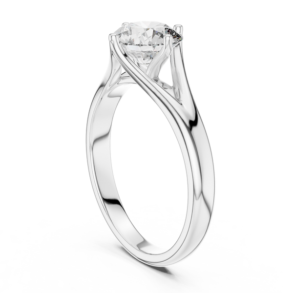 Sleek Under Gallery Detail Lab Grown Diamond Ring
