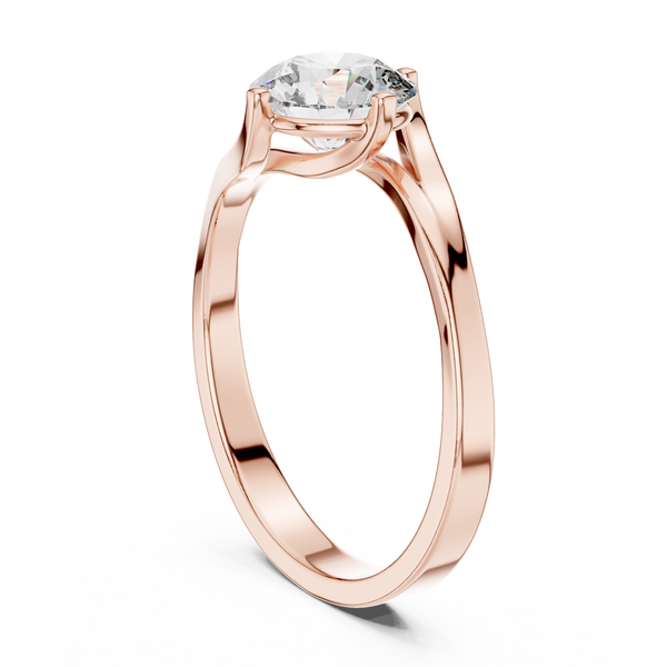 Elegant Shine Twisted Lab Grown Diamond Ring