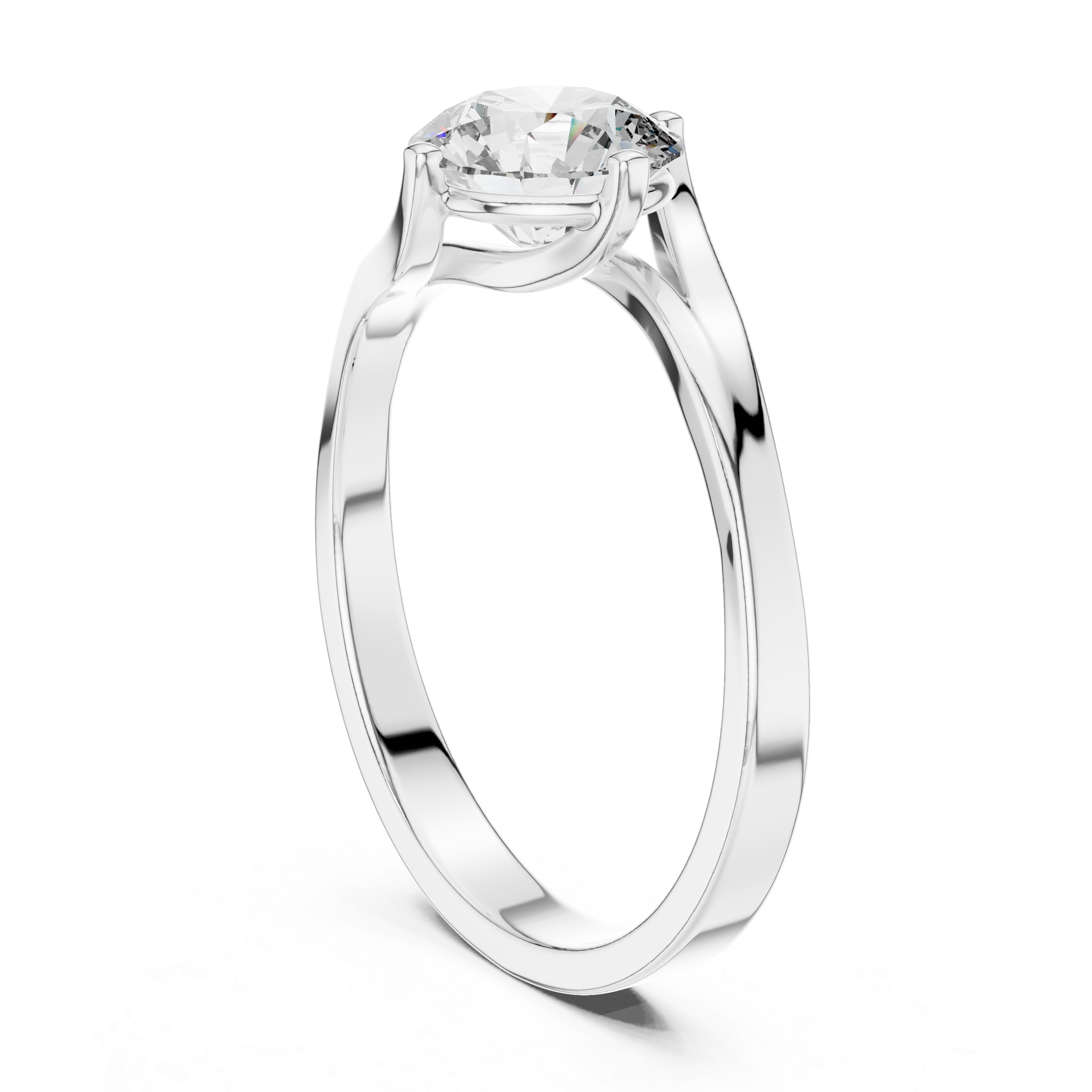 Elegant Shine Twisted Lab Grown Diamond Ring