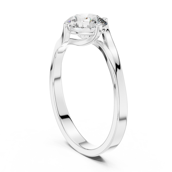 Elegant Shine Twisted Lab Grown Diamond Ring