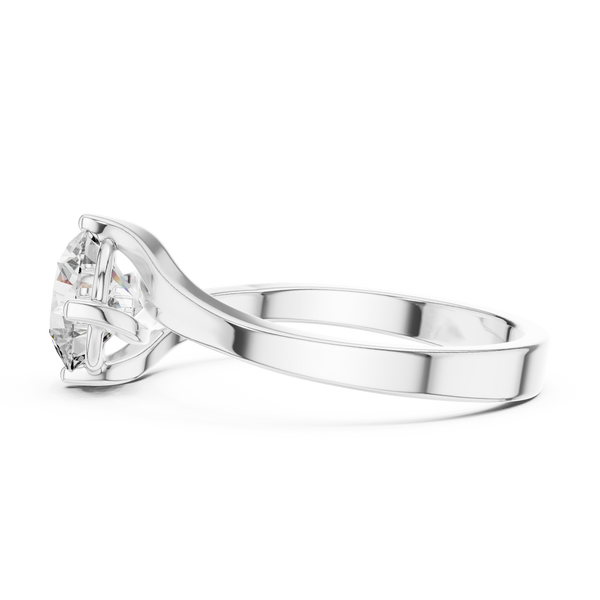 Elegant Shine Twisted Lab Grown Diamond Ring