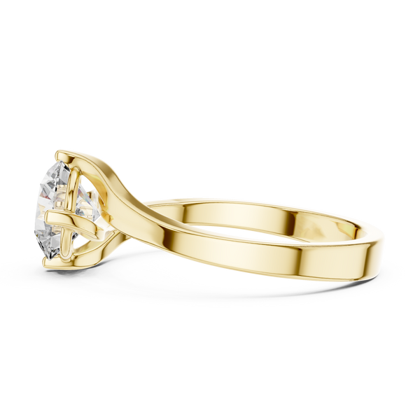 Elegant Shine Twisted Lab Grown Diamond Ring