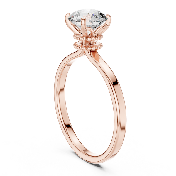Refined Shine High Lab Grown Diamond Ring