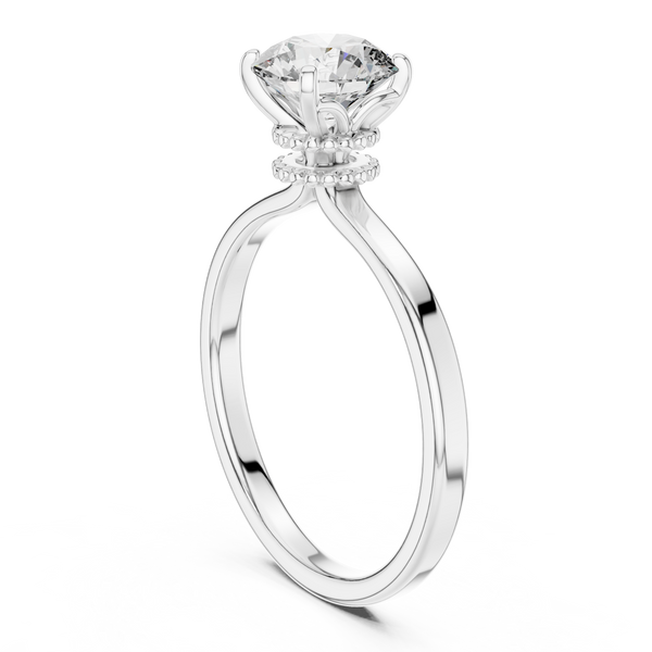 Refined Shine High Lab Grown Diamond Ring