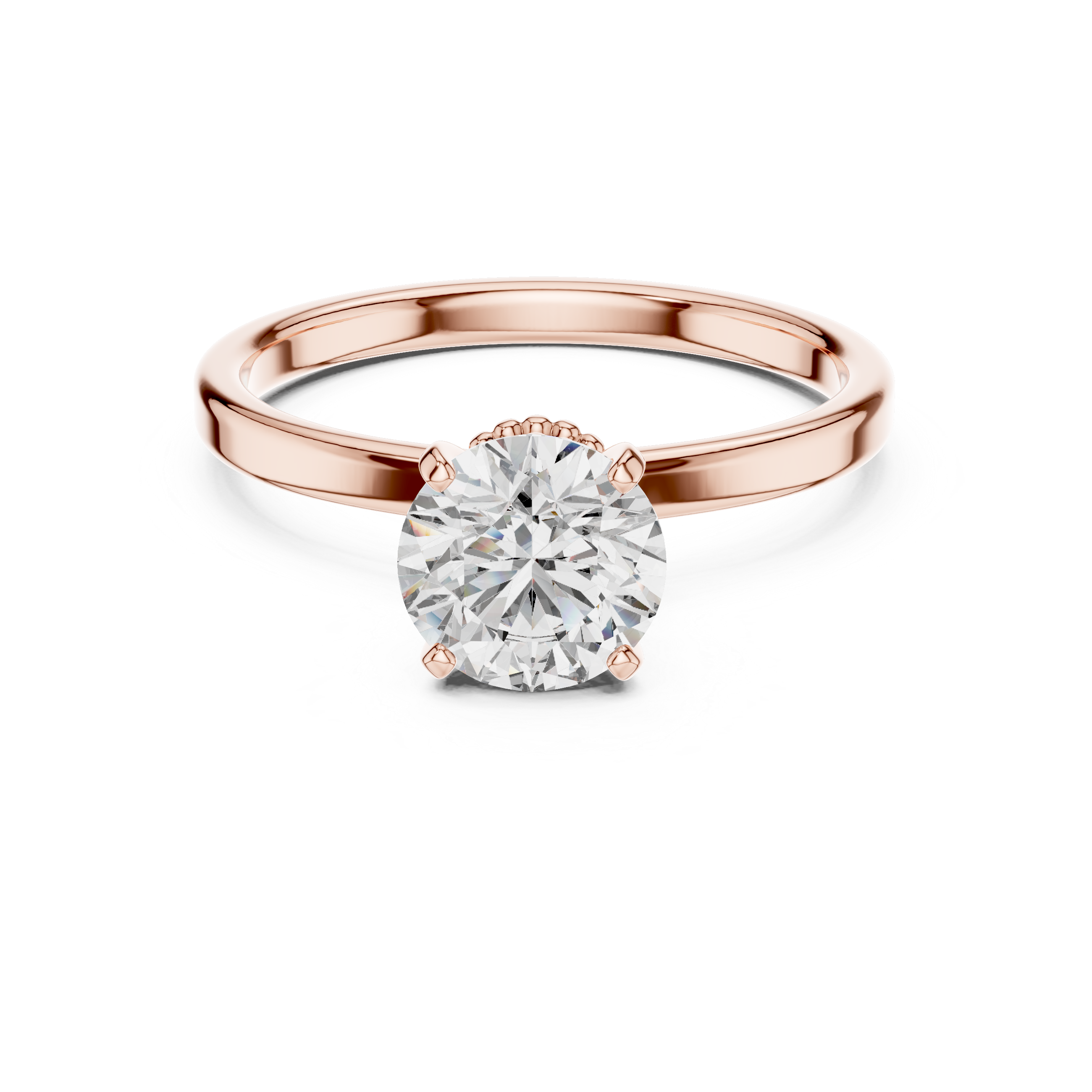 Refined Shine High Lab Grown Diamond Ring