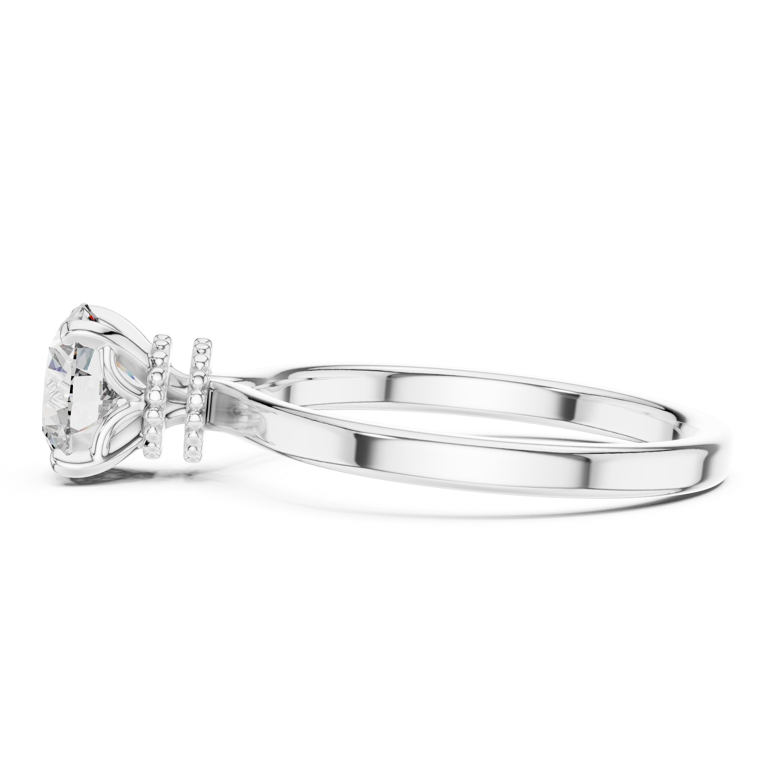 Refined Shine High Lab Grown Diamond Ring