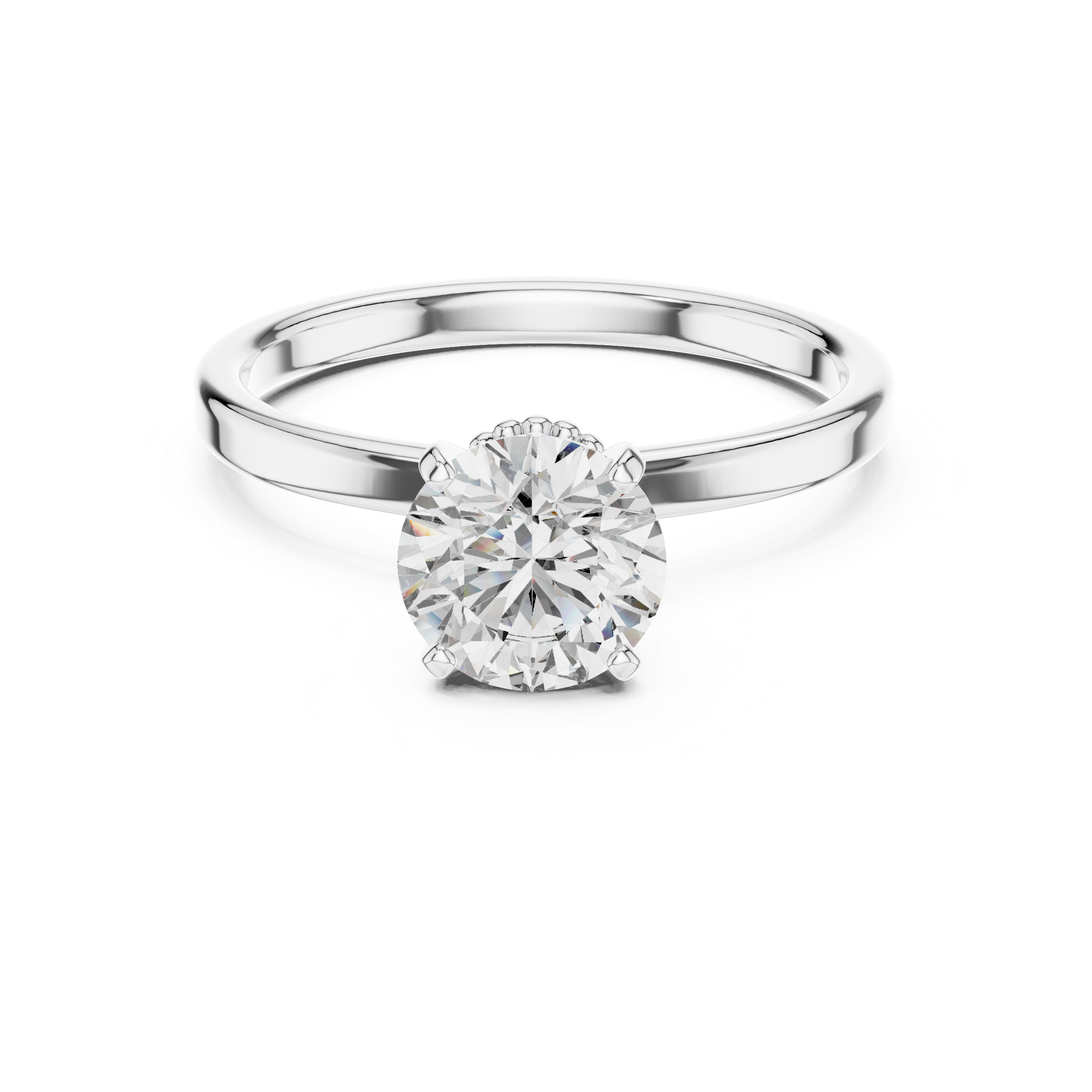 Refined Shine High Lab Grown Diamond Ring