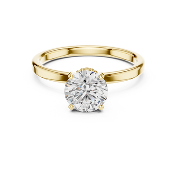Refined Shine High Lab Grown Diamond Ring