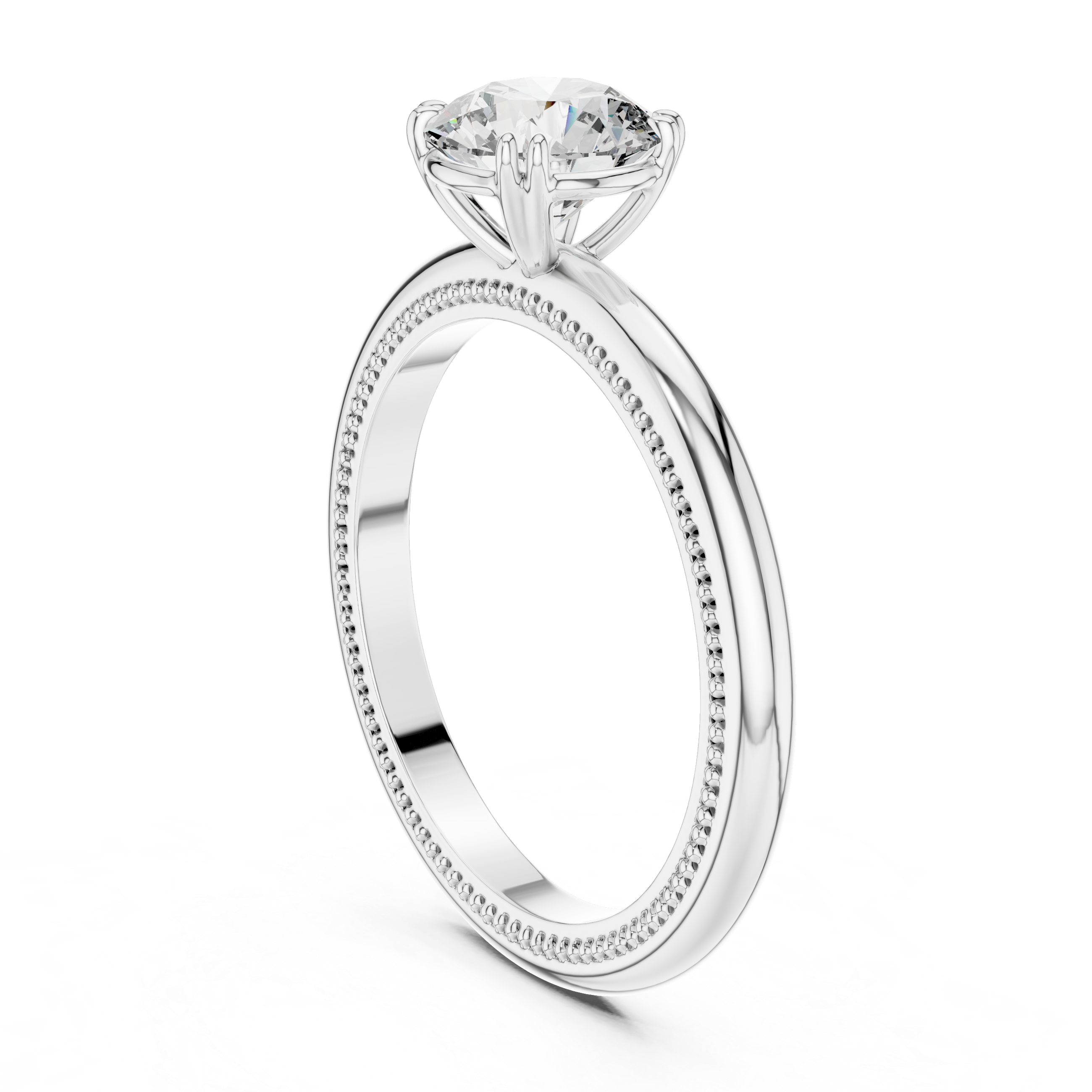 Elegant Rose Gold Solitaire Lab Grown Diamond Ring