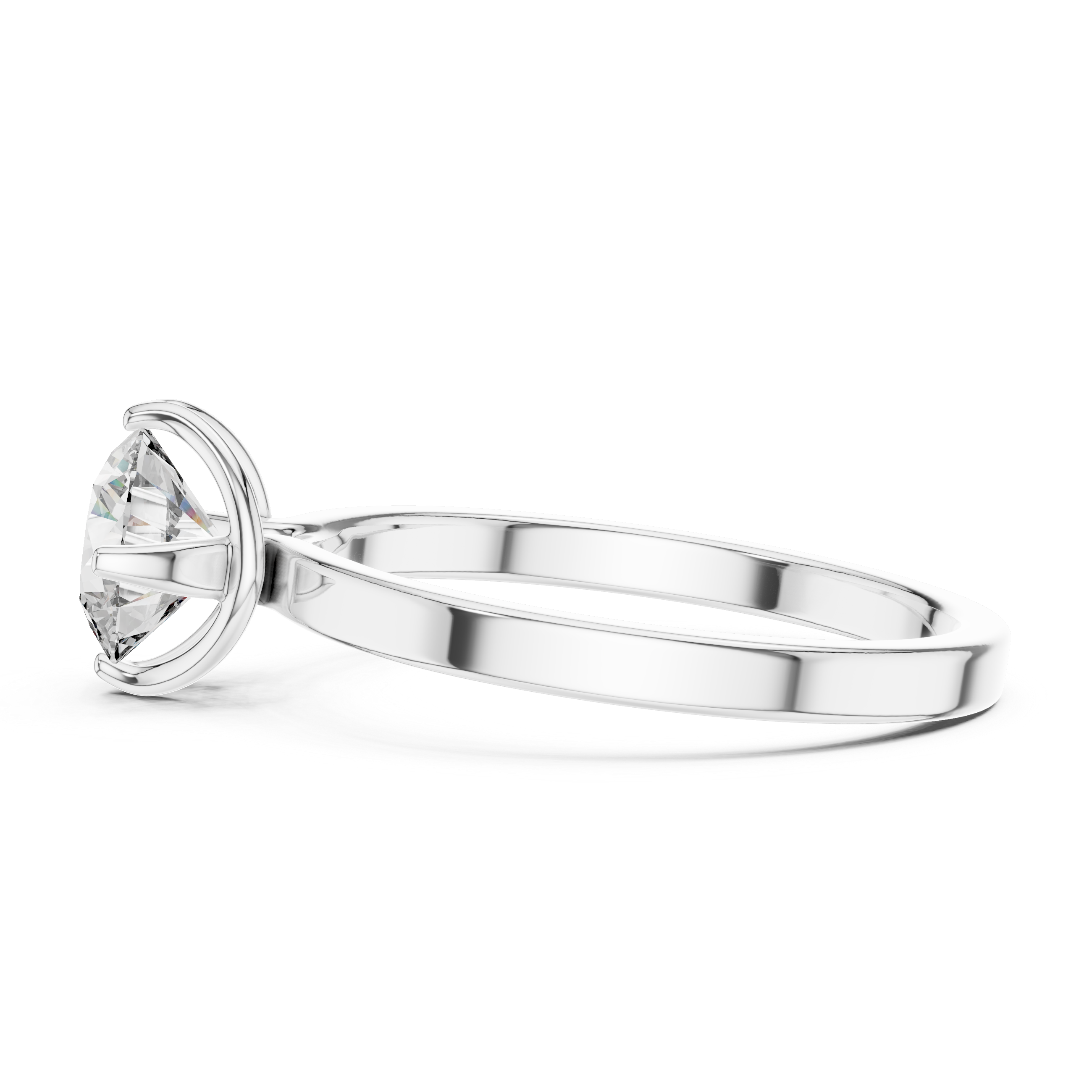 Vibrant Yellow Gold Classic Lab Grown Diamond Ring