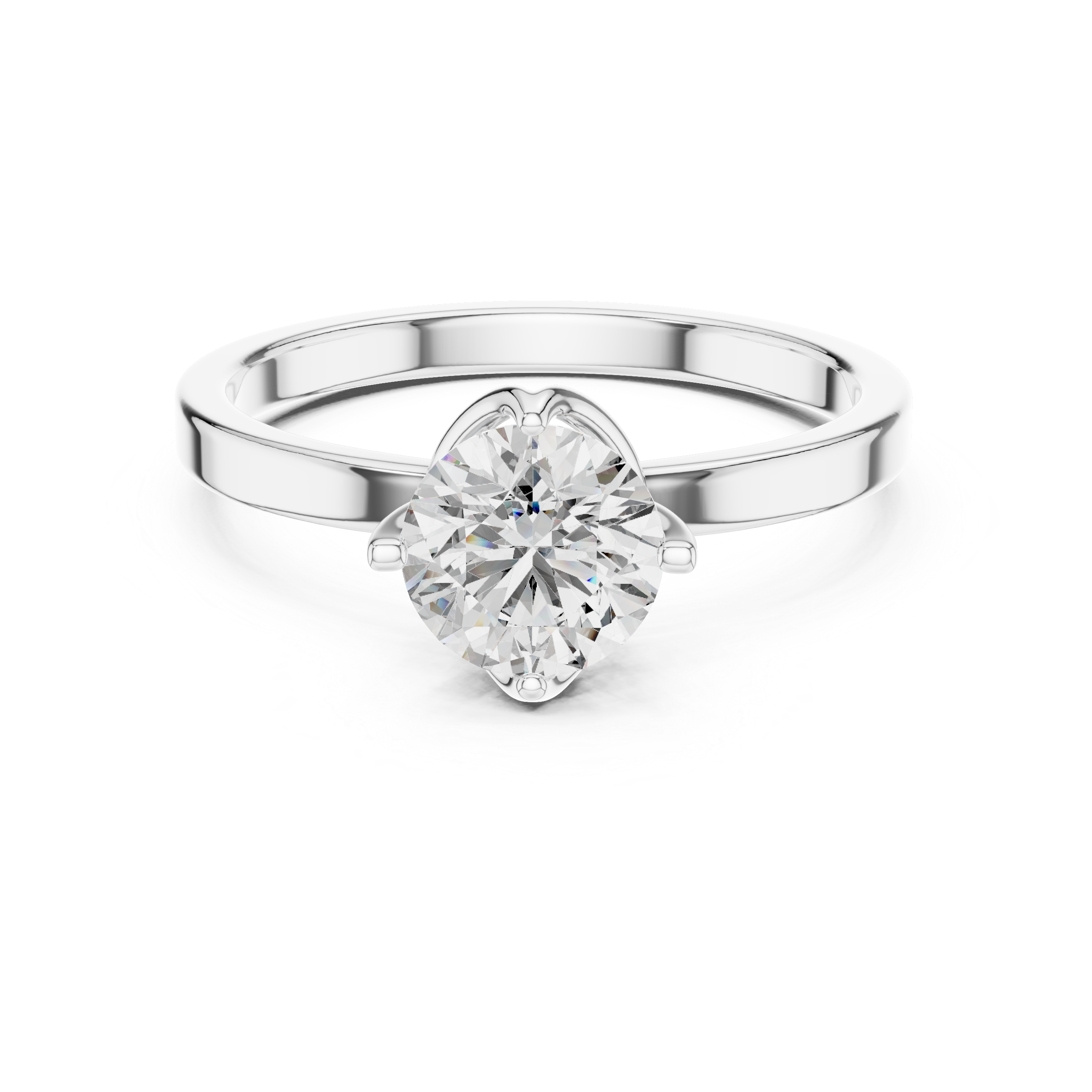 Vibrant Yellow Gold Classic Lab Grown Diamond Ring