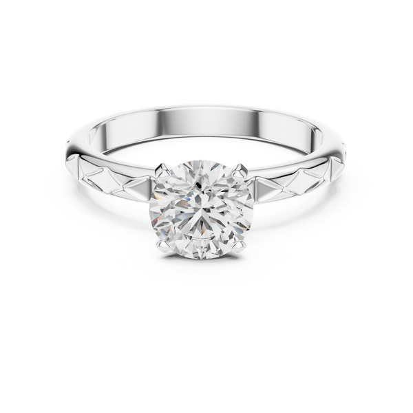 Classic Scalloped Set Lab Grown Diamond Ring