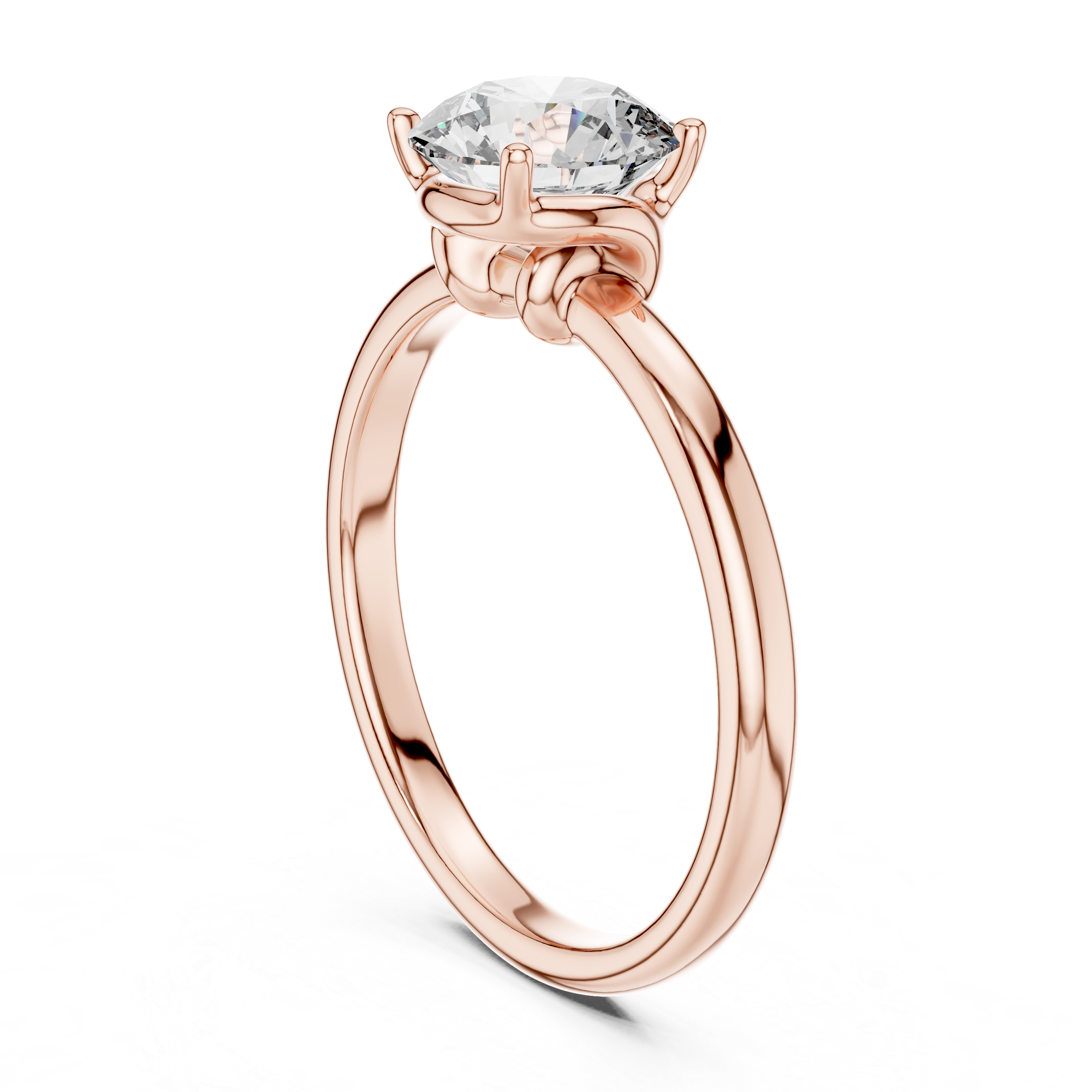 Royal Knife Edge Solitaire Lab Grown Diamond Ring