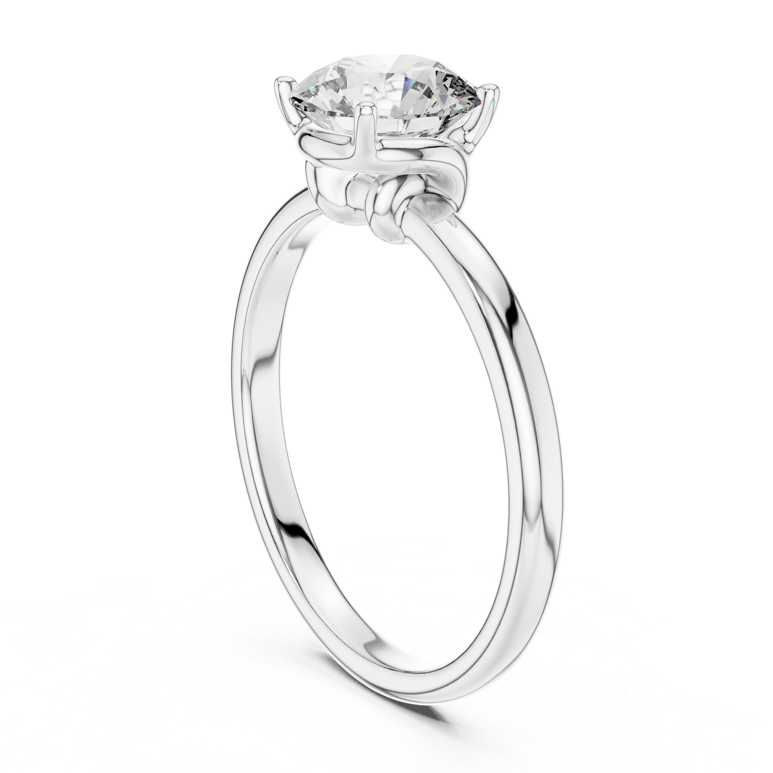 Royal Knife Edge Solitaire Lab Grown Diamond Ring