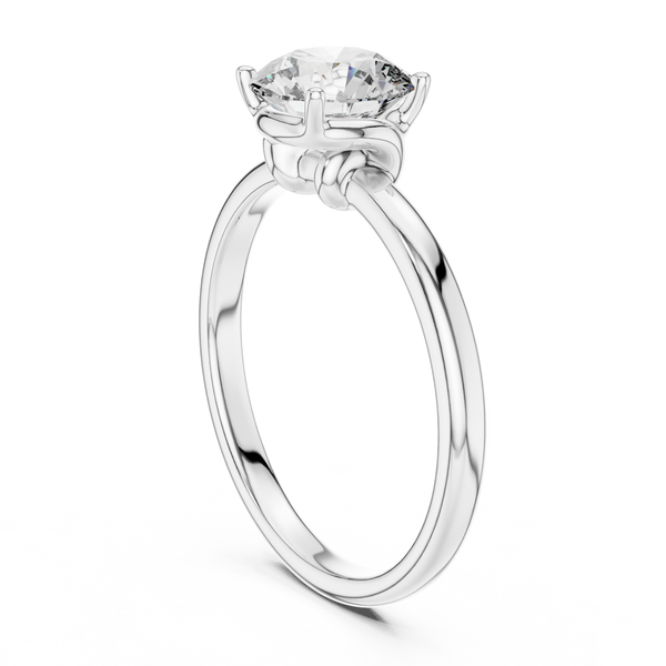 Royal Knife Edge Solitaire Lab Grown Diamond Ring